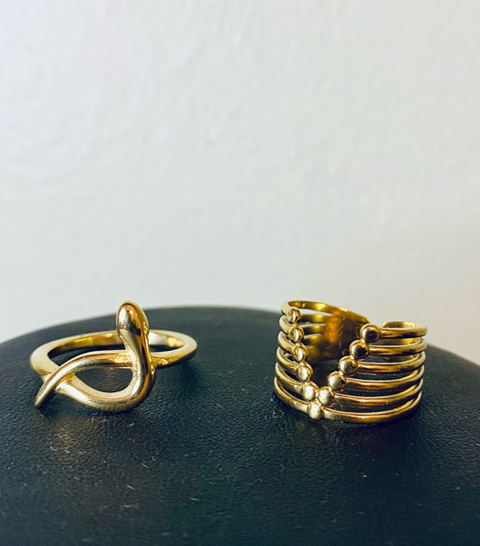 Par de Anillos Serpiente